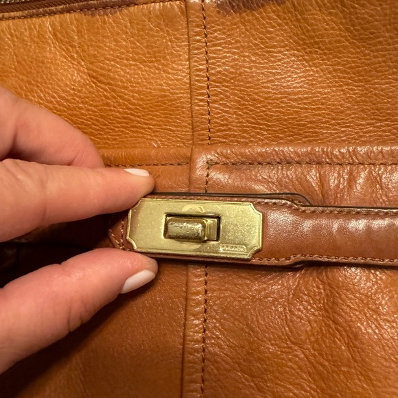 VINTAGE COACH LEATHER CHELSEA ASHLYNN HOBO BAG - Picture 4 of 15